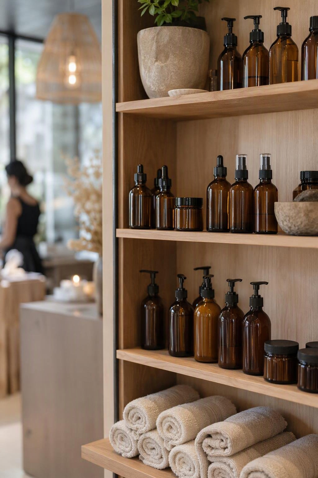The shop shelf of skincare